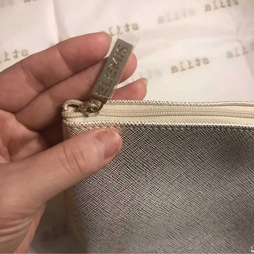 Elemis Metallic Gold Toiletry Case Makeup Cosmetics Skincare Travel Bag